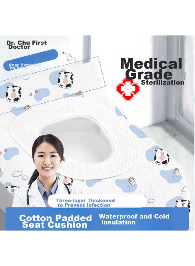 DR.CHU Dr.chu Disposable Toilet Seat Cover, Full Coverage, Travel Accessory, For Pregnant Women And Postpartum Use, Thickened, For Travel, Hotel Stays, And Special Use - Image 1