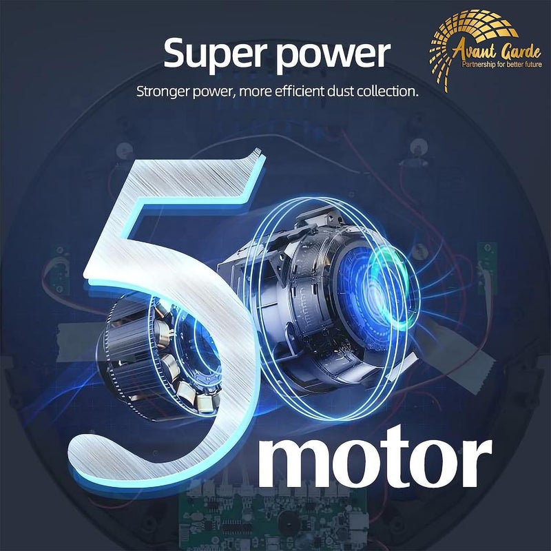 Avant Garde AVANT GARDE Remote Control Super power with 5 Motor 4in1Sweeping vacuuming mopping and disinfection with 2800Pa powerful suction UV light sterilization which kills bacteria and viruses of The floor  - Image 5