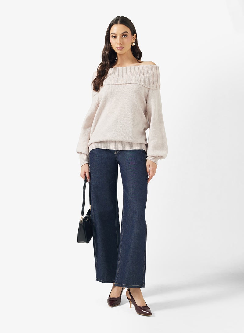 ELLA Off Shoulder Sweater - Image 4