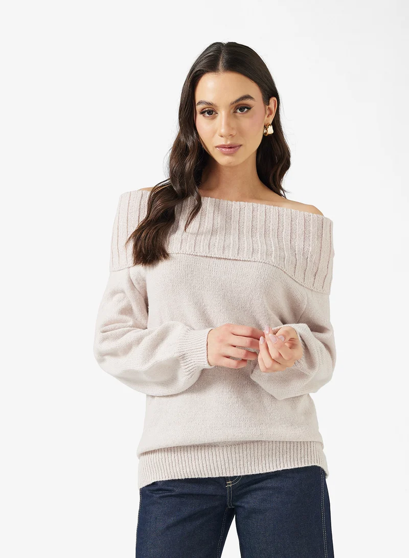 ELLA Off Shoulder Sweater
