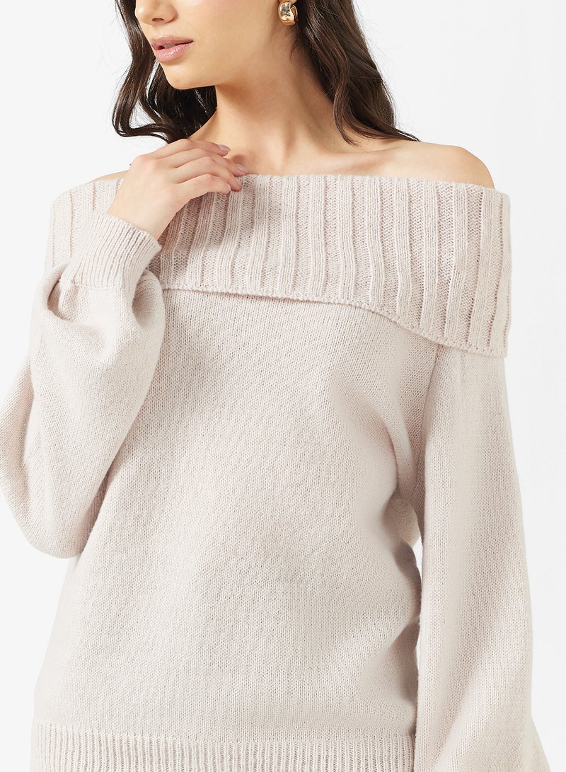 ELLA Off Shoulder Sweater - Image 3