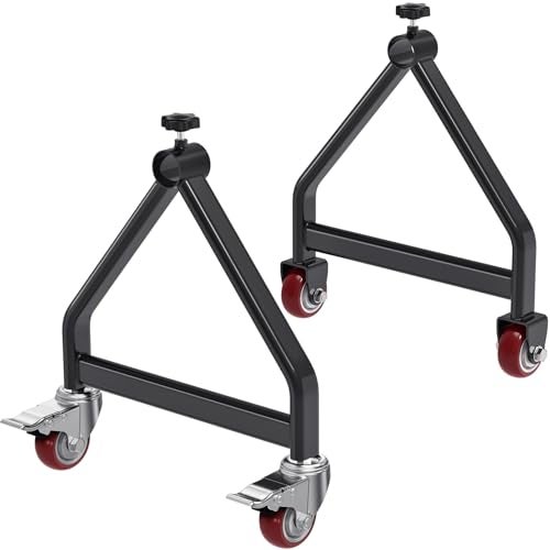 Lifeswell Wire Spool Rack, Portable Cable Caddy, Swivel Caster Wheels with Brake, Steel Fully Welded Wire Rack Dispenser for up to 28" Diameter Spools, 220 lbs Capacity, Black - Image 1
