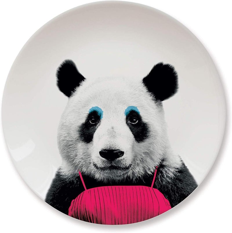 Mustard Wild Dining Dinner Plate I Funny Dinner Plate I 100 Ceramic I 9inch Plate I Funny Plate with Goofy Pet Print I Gift Idea for Students  Di  - Image 1