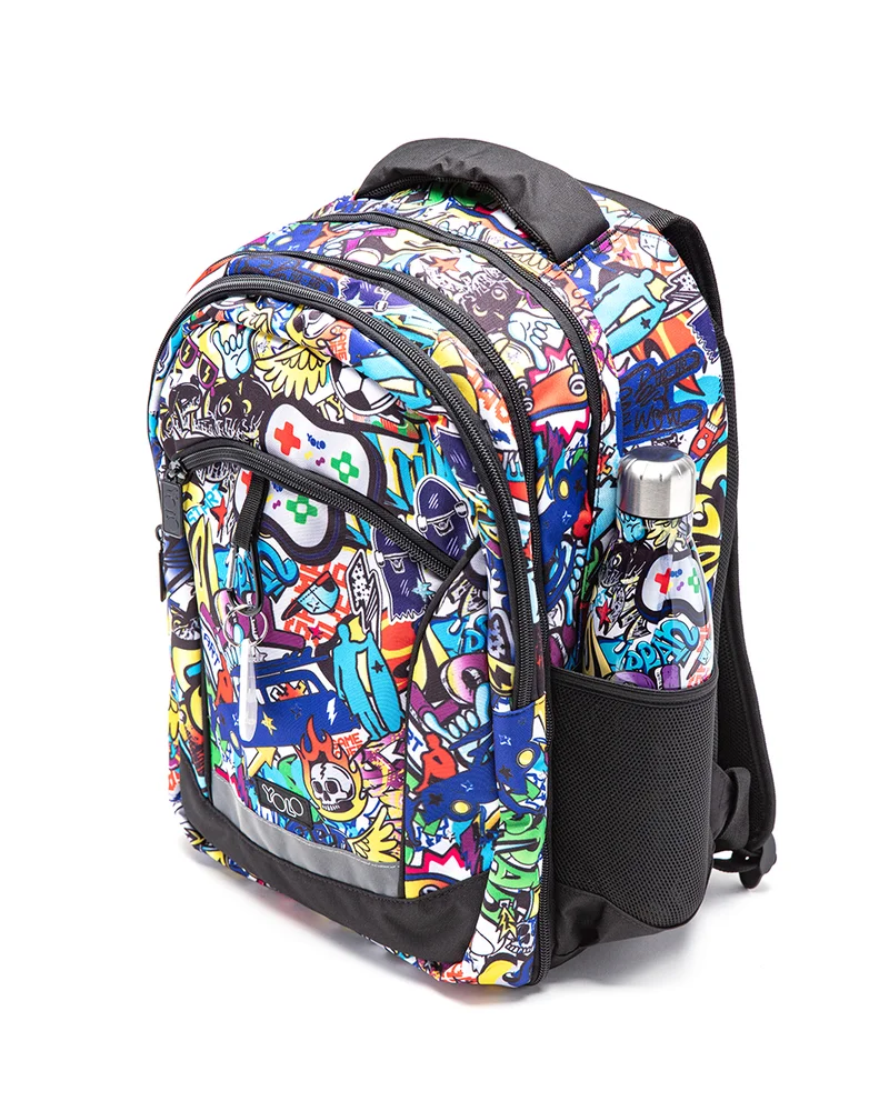 YOLO Yolo School Bag 2 in 1 Graffiti