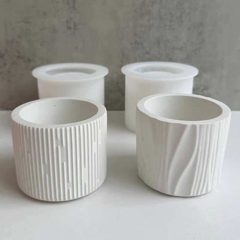 قالب وعاء الزهور السيليكوني لصنع الصابون والحرف الإمدادات اللون ب - Image 5