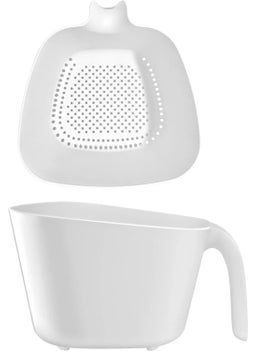 Boz House Handled Double Rice Pasta Vegetable Strainer 2.45LT  - Image 2