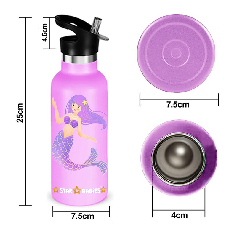 Star Babies - Mermaid Lunch Box & Water Bottle - 500ml - Image 3