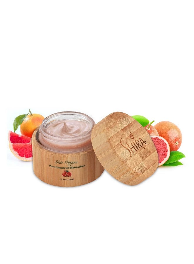 شيرا مرطب الجريب فروت الوردي النقي من Shirorganic، ترطيب مكثف، مرطب تفتيح ناعم غني بفيتامين C للوجه من أنواع البشرة العادية إلى الدهنية (15 مل) - Image 2