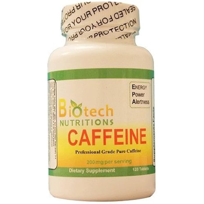 Biotech Nutritions Caffeine Dietary Supplement, 120 Count - Image 1