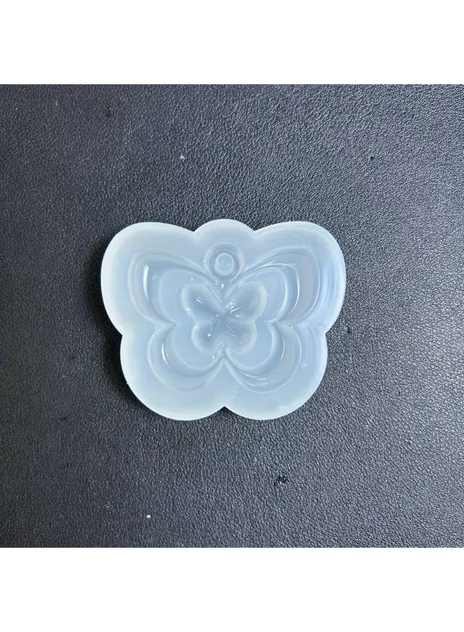Silicone Butterfly Pendant Molds Resin DIY Crafts Rectangular Keychain Epoxy Photo Frames - Image 2