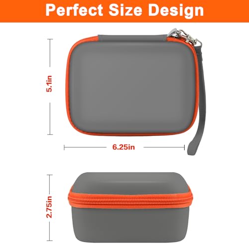 casmilee Travel Case Compatible with Yoto Mini – Kids Audio & Music Player, Holder Bag for Children’s Speaker Plays Audiobook Cards -Grey - Image 3