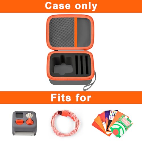 casmilee Travel Case Compatible with Yoto Mini – Kids Audio & Music Player, Holder Bag for Children’s Speaker Plays Audiobook Cards -Grey - Image 2