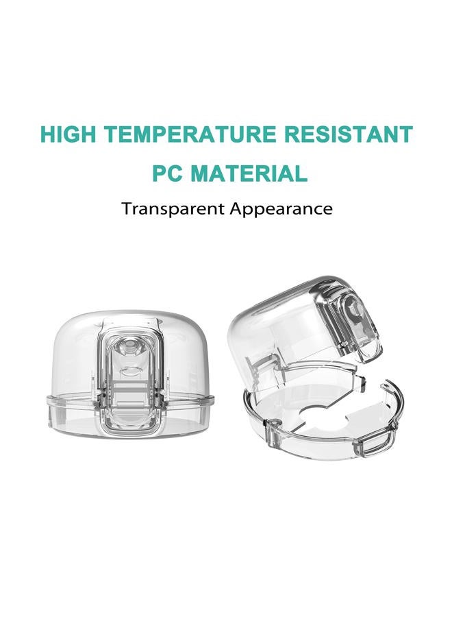 GRENFU Stove Knob Covers for Child Safety (5 + 1 Pack) Double-Key Design and Upgraded Universal Size Gas Knob Covers Clear View Childproof Oven Knob Covers for Kids, Babies - Image 4