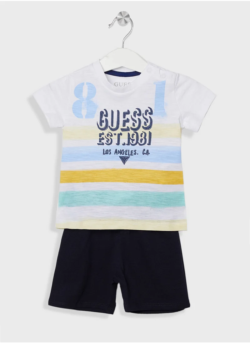 GUESS Infant Logo T-Shirt & Pants Set