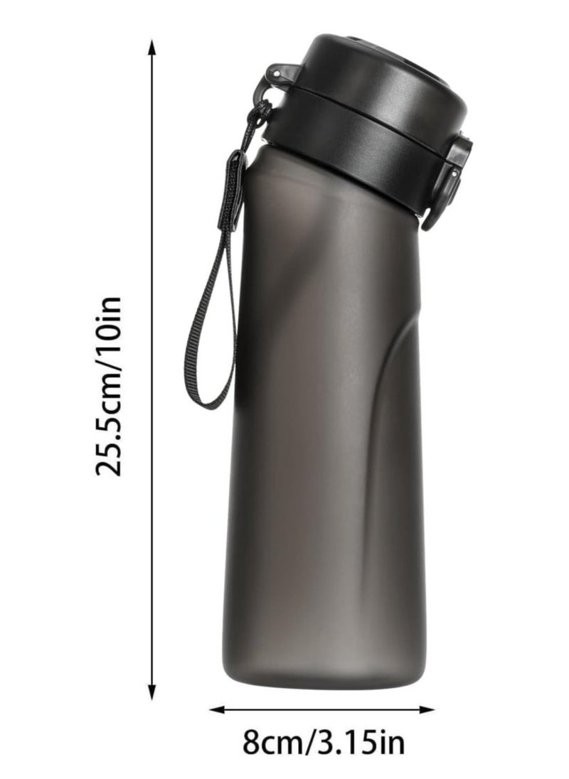 Generic - A1r Up Bottle with 5 Pieces Flavoured Pods, 750ml Air Water Bottle, Scent Up Water Cup Suitable for Outdoor/Sports/Fitness/Fashion, 0 Sugar, 0 Calorie (Blue) - Image 1