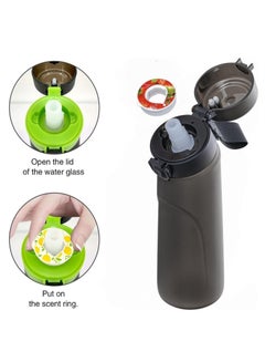 Generic A1r Up Bottle with 5 Pieces Flavoured Pods, 750ml Air Water Bottle, Scent Up Water Cup Suitable for Outdoor/Sports/Fitness/Fashion, 0 Sugar, 0 Calorie (Blue)  - Image 4