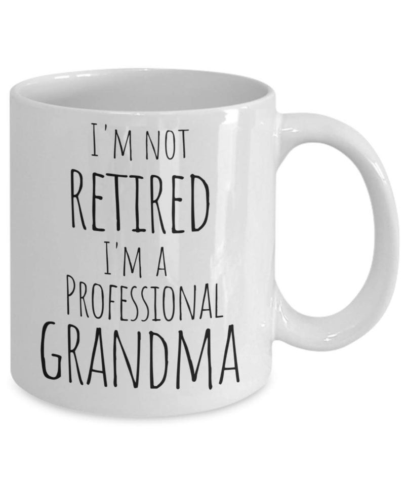 Love This Mug Retired Grandma Coffee Mug - Professional Grandma - 11 oz Retirement Cup from Grandkids Granddaughter Grandson Husband Coworker - Image 2