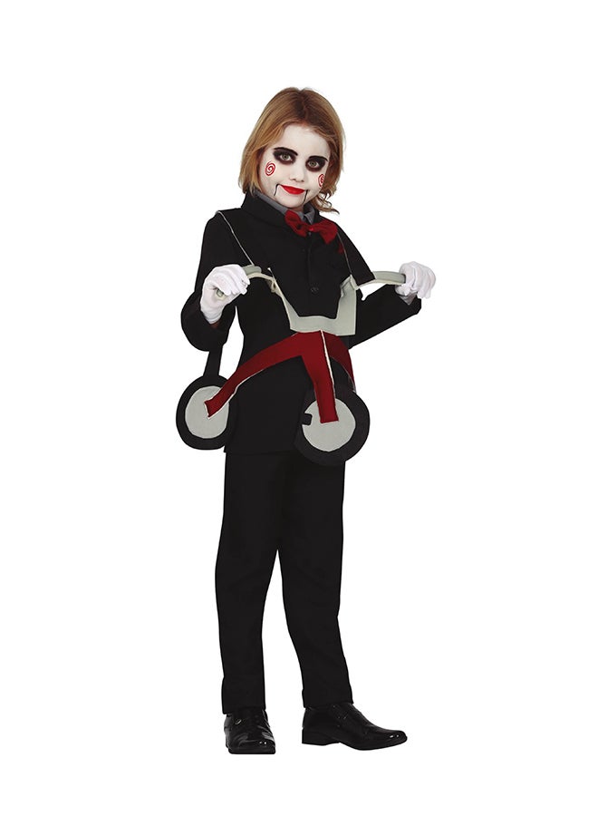 Fiestas Guirca Tricycle Doll Saw Costume 10-12 Years Includes: Jacket with shirt, tricycle, trousers 