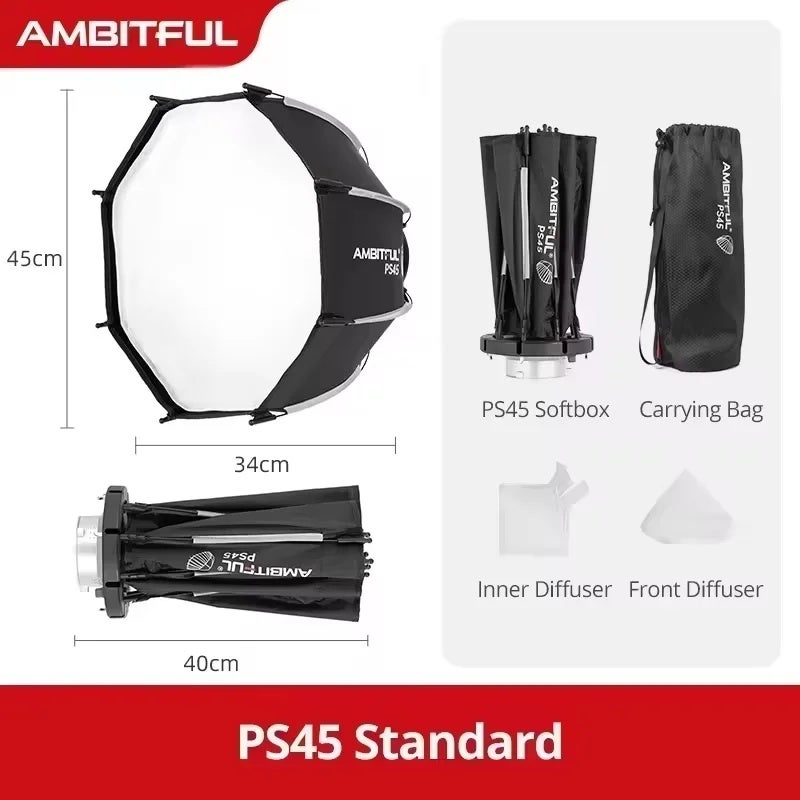 أمبيتيفول صندوق إضاءة ناعم Ambitful, PS45 - Image 1