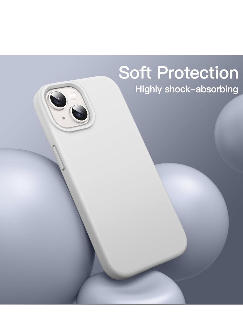 ELTRAZONE "5-in-1 iPhone 14 (6.1-Inch) Starlight Silicone Case - With 2 Screen Protectors & 2 Camera Lens Protectors" - Image 4