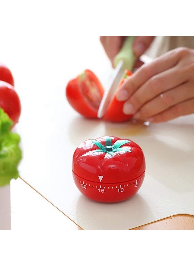 Arabest Kitchen Timer, 1-60 Minutes, 360 Degree Cooking Tool Cute Cartoon Mechanical Countdown Tomato Timer, Alarm Clock Creative Multi-Function Cooking Countdown Timer for Kids and Adults Baking  - Image 2