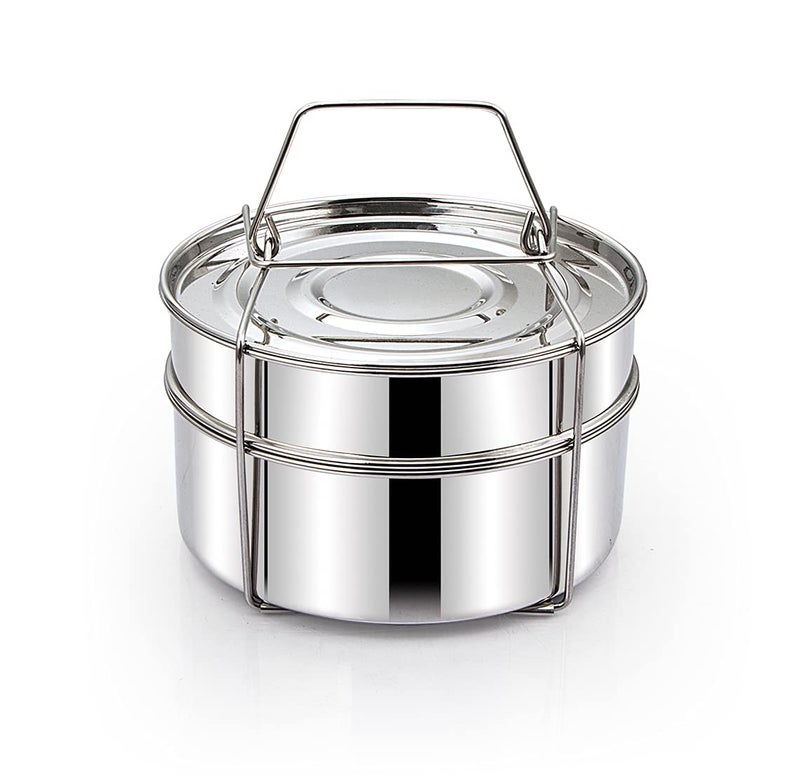 JONTY Luxuria Stainless Steel Cooker Separator Suitable for Popular and Outer Lid Cookers Steel medium 5 Ltrs - Image 1