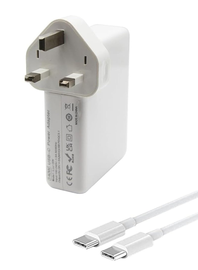 erorex 140W USB C Charger 28V 5A Compatible with MacBook Pro 16, 15, 14, 13 Inch, M3 M2 M1, for Mac Book Air 13 Inch,for iPad Pro 2024/2023/2022/2011/2020 with USB C to C Cable - Image 1