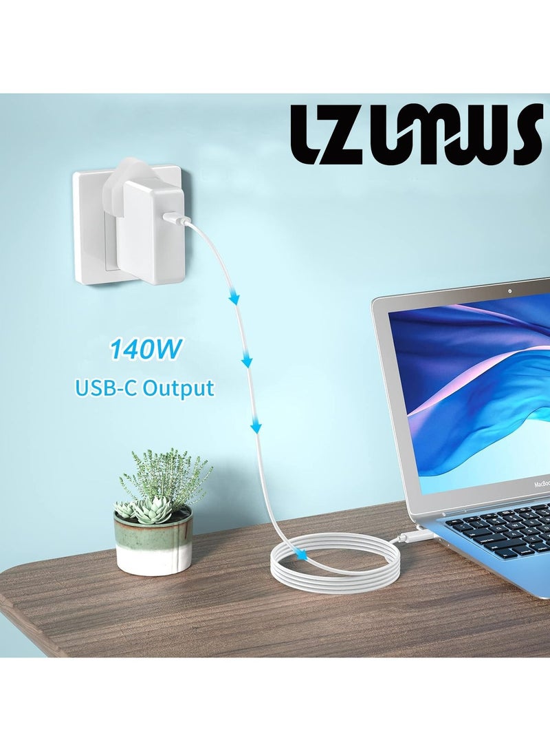 erorex 140W USB C Charger 28V 5A Compatible with MacBook Pro 16, 15, 14, 13 Inch, M3 M2 M1, for Mac Book Air 13 Inch,for iPad Pro 2024/2023/2022/2011/2020 with USB C to C Cable - Image 3