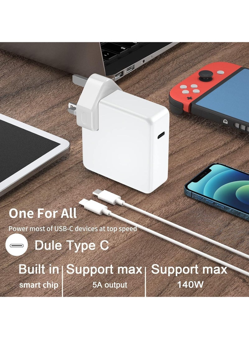 erorex 140W USB C Charger 28V 5A Compatible with MacBook Pro 16, 15, 14, 13 Inch, M3 M2 M1, for Mac Book Air 13 Inch,for iPad Pro 2024/2023/2022/2011/2020 with USB C to C Cable - Image 4