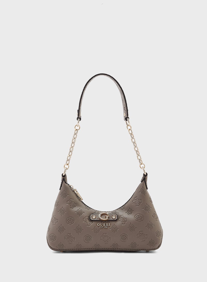 GUESS Gerty Top Zip Through Hobo - Image 1