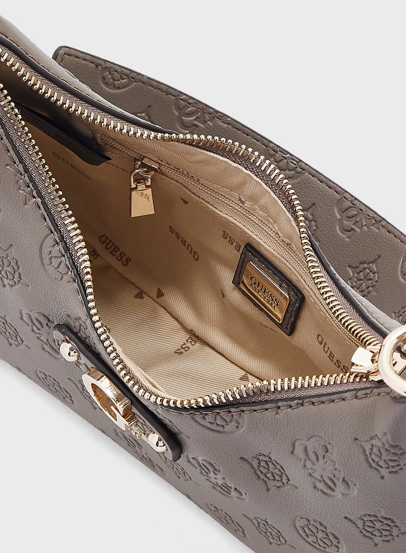 GUESS Gerty Top Zip Through Hobo - Image 5