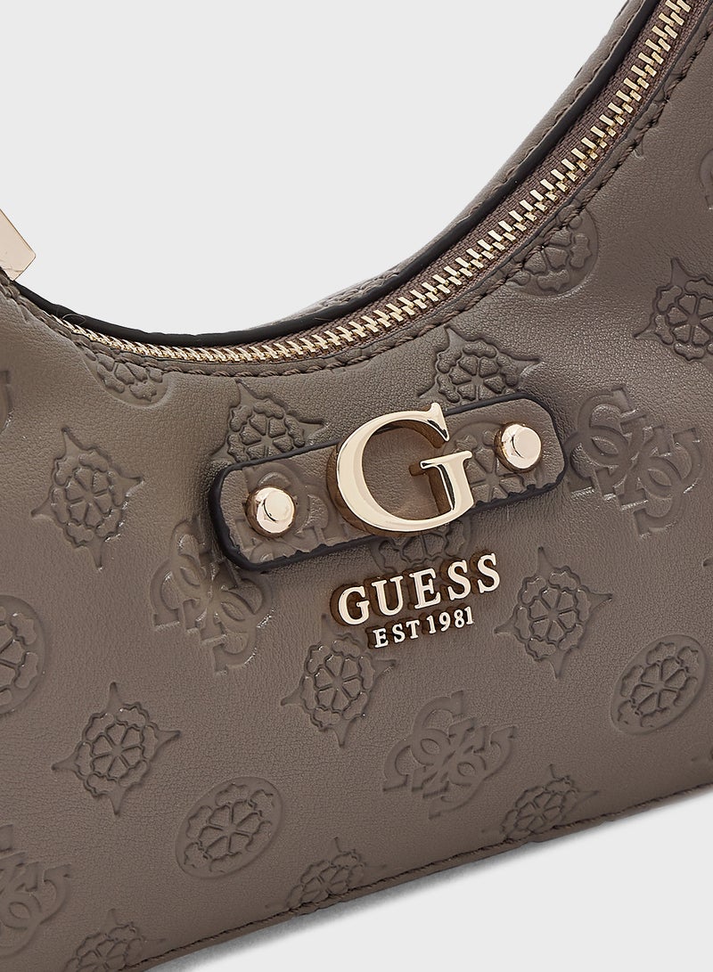 GUESS Gerty Top Zip Through Hobo - Image 4