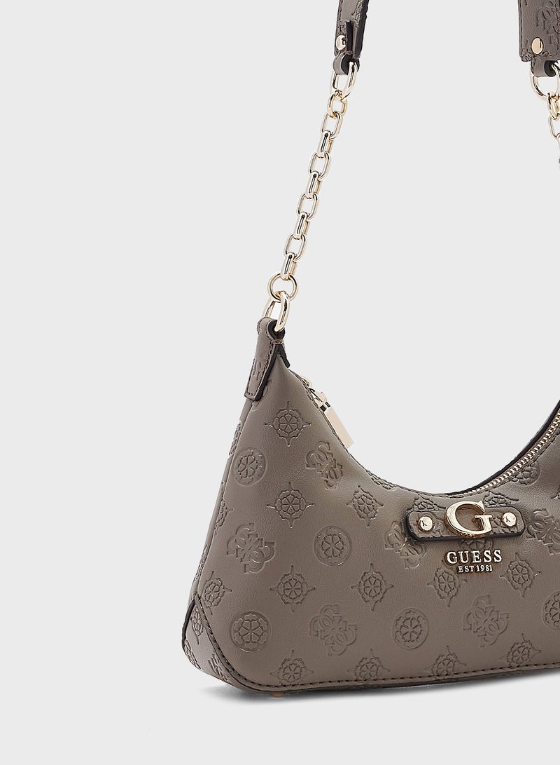 GUESS Gerty Top Zip Through Hobo - Image 3