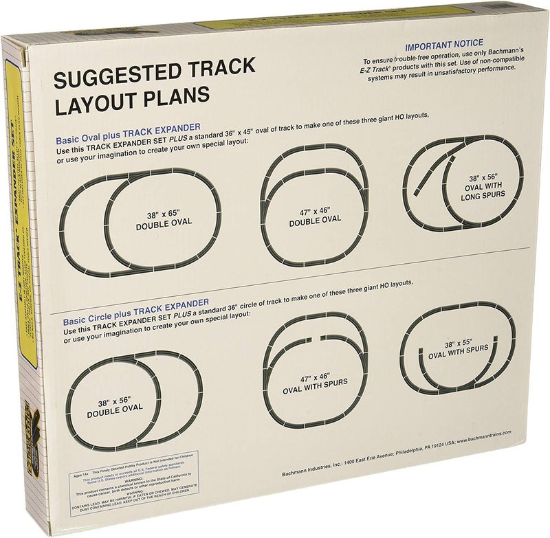 Bachmann Trains مجموعة توسيع مسار E-Z TRACK من باخمان - سكة حديد من سبائك الصلب مع قاعدة سوداء - مقياس HO - Image 4