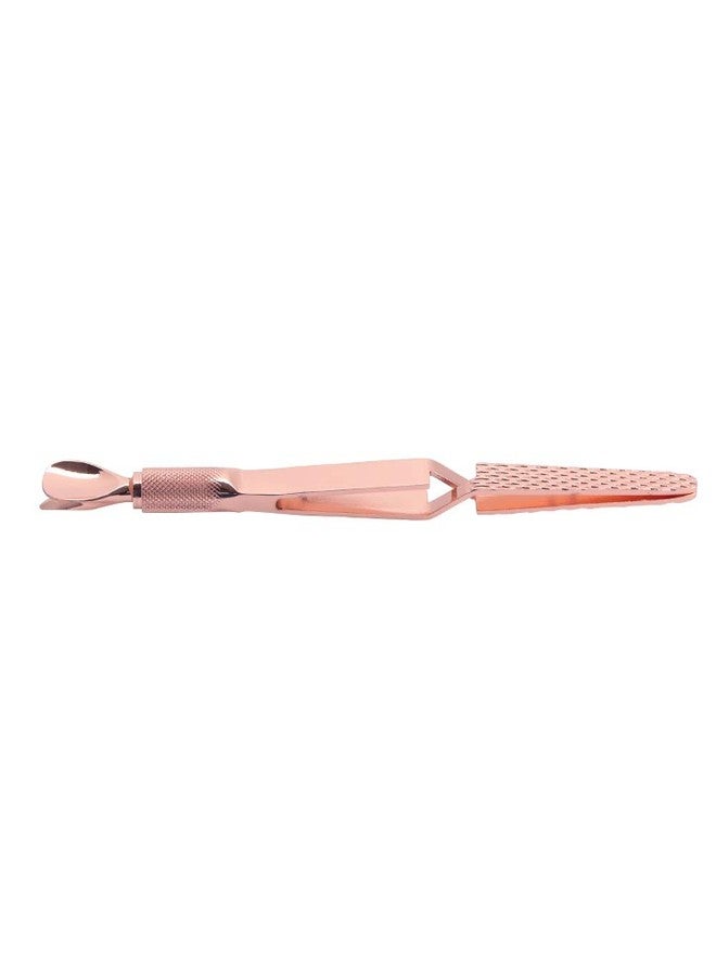 Sonew 3 Colors Nail Shaping Clip Nail Glue Removal Clamp Stainless Steel Clip Nail Art Tool for Home and Professional Use(Rose Gold) - Image 1