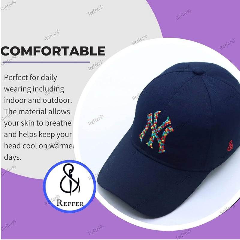 REFFER Unisex Baseball Caps, Comfortable, Stylish Design, Caps Branded with Adjustable Buckle, Summer caps for Men, Cricket Caps for Men, Gym Caps for Men, Sports Caps for Men Women - Image 4