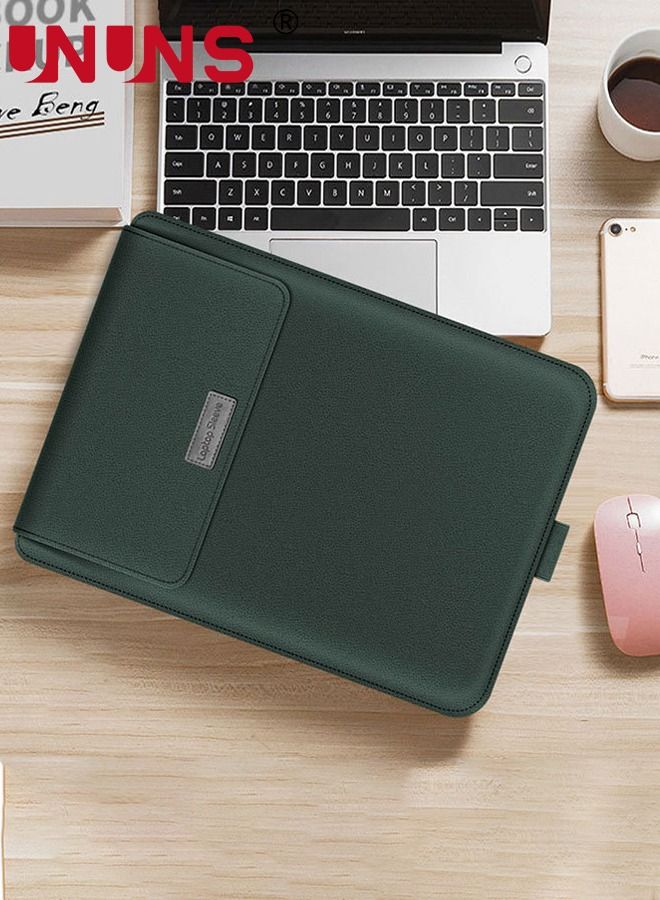 UNUNS Laptop Stand Sleeve Case,Waterproof 3 In 1 Laptop Sleeve Bag,Laptop Case Compatible With 15-15.6 Inch Laptops And Tablets Soft PU Leather - Image 4