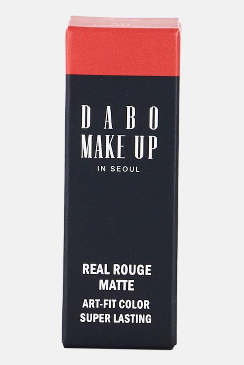Dabo Real Rouge Matte 111 Love Me Red Lipstick, 3g - Image 3