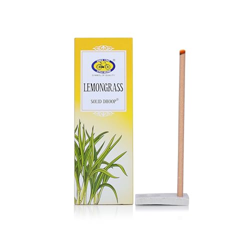 Cycle Pure Lemongrass Fragrance Bambooless Solid Dhoop Sticks for Puja, 6" Inch | Handcrafted & Eco Friendly | Incense Sticks with Free Dhoop Holder | Agarbatti for Rituals | Pack of 2 - Image 2