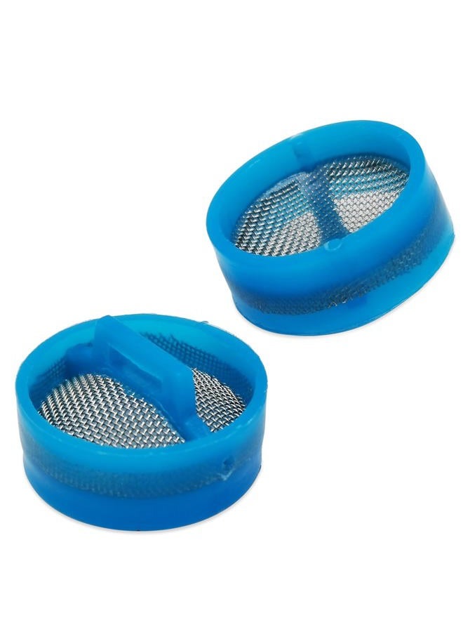 NGeGe 4pcs Washer Water Inlet Valve Filter Screens-OD 20mm,Height 11mm-Compatible with Most Automatic Washing Machines(Blue) - Image 1