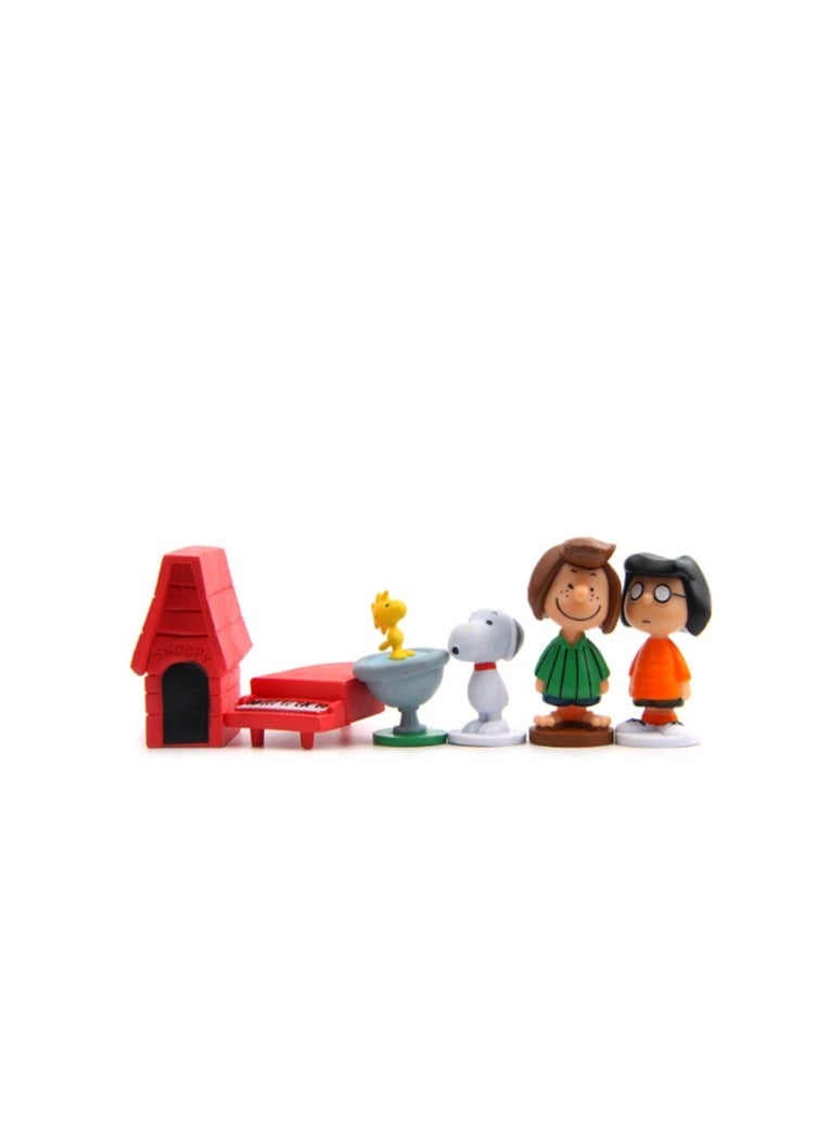 Anime cartoon bulk cargo Q-version cartoon puppy doll figurine figurine 12 Snoopy ornaments - Image 3