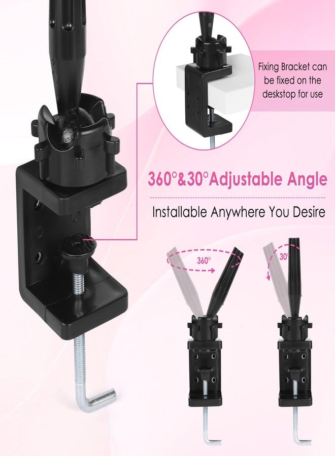 Yokilly Practice Hand for Acrylic Nails, Bendable Soft Nail Practice Hand, Flexible Plastic Nail Hand Practice, Fake Mannequin Training Hand for Nails Practice (with Clamp Holder) / Black - Image 4