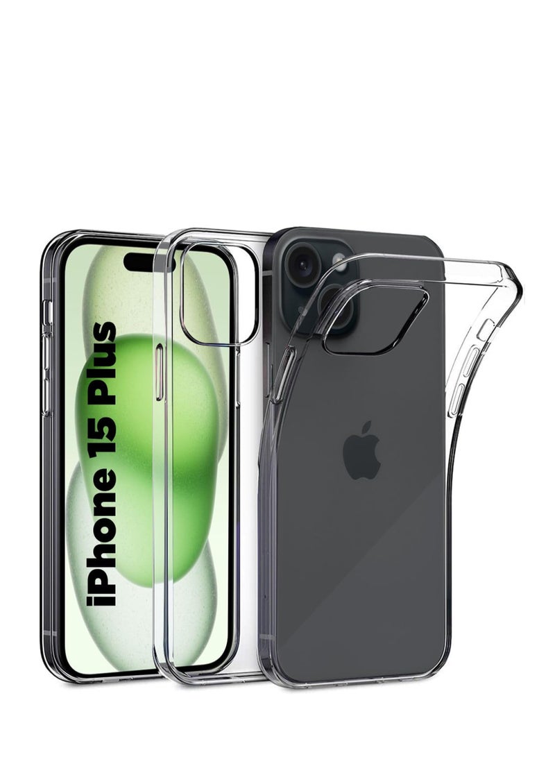 general Clear Case Compatible With Iphone 15 Plus 5G, Transparent Shockproof Bumper Cover, Anti-Scratch Clear Back Protective Phone Case for Iphone 15 Plus 6.7" (Clear) - Image 1