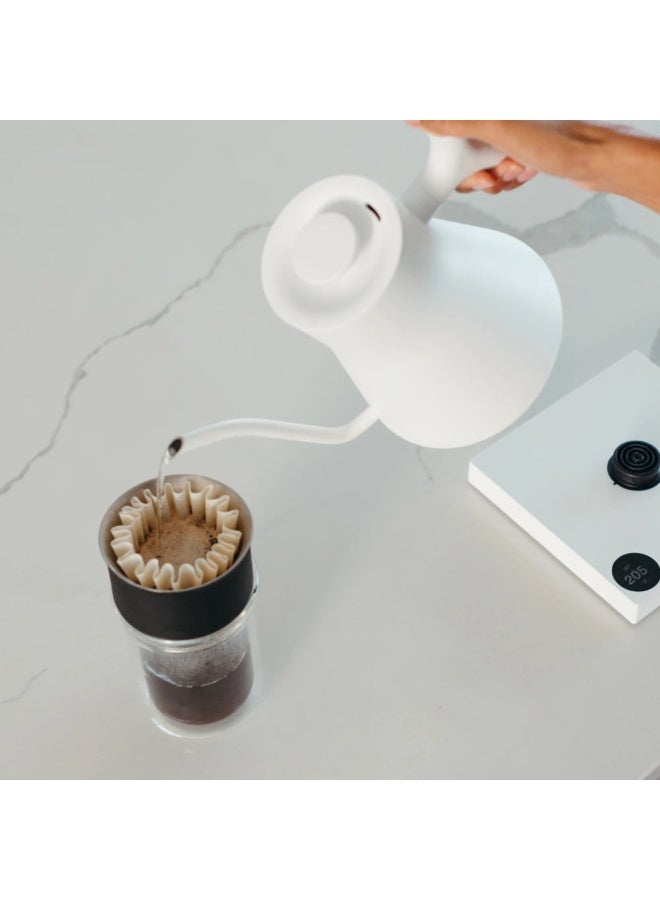 FELLOW Stagg EKG Pro Electric Pour-Over Coffee Kettle – Precision Pour Spout, To-the-Degree Temperature Control, and Quick Heat Time, 900 ml Capacity,Color -White - Image 4