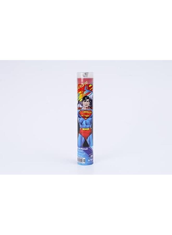 Warner Bros. Superman Man Of Tomorrow Coloring Pencils 12 Pieces Tin Tube - Image 2