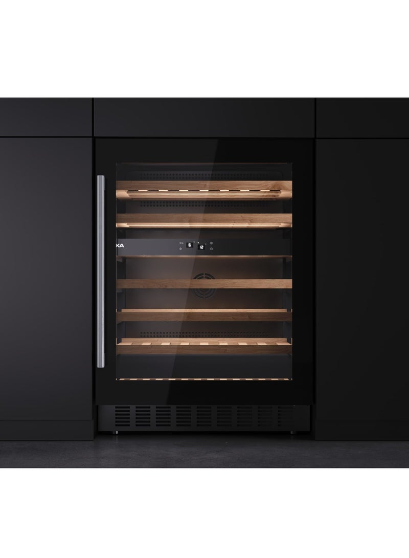 Teka RVU 20046 GBK 46 bottles, 150 litres builtin /Free Standing  Beverage/Wine Cooler with Electronic adjustable thermostat 150 L 100 W 113600008 Black - Image 3
