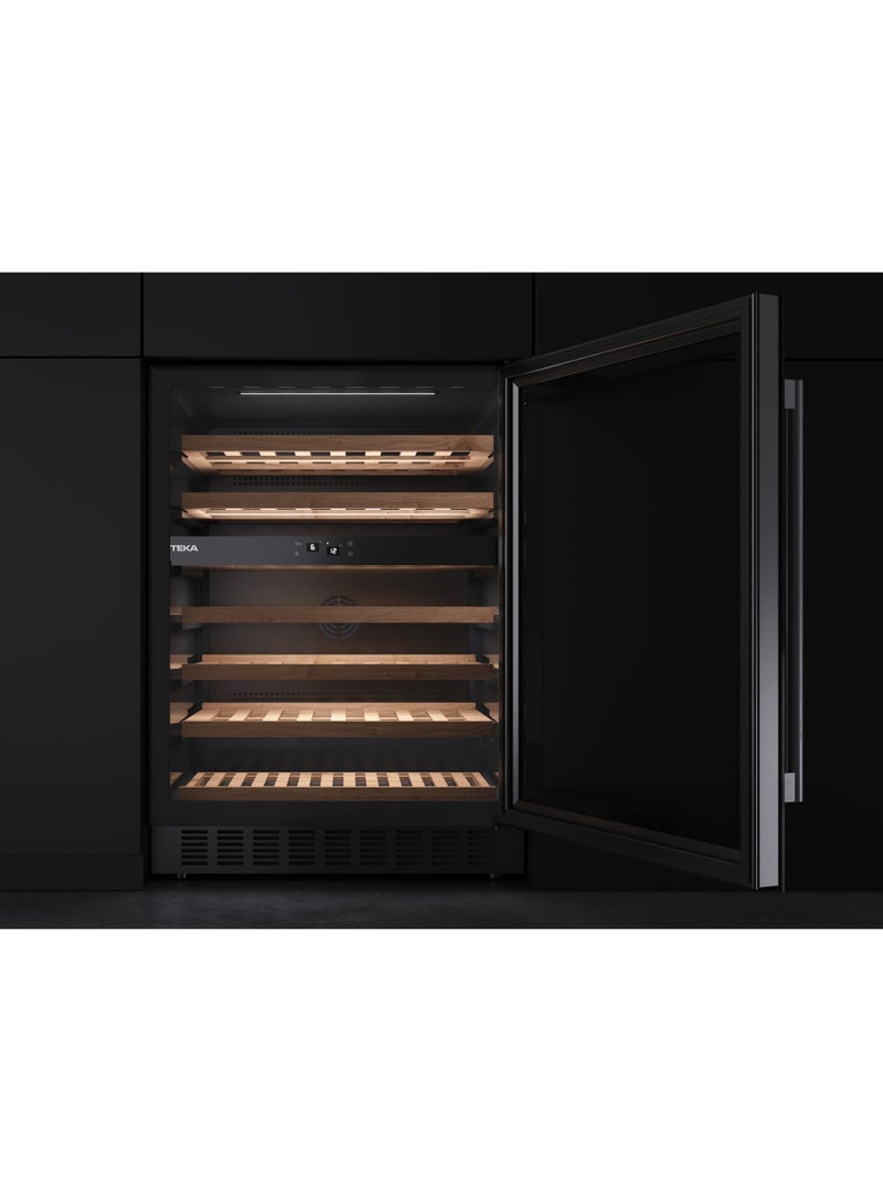 Teka RVU 20046 GBK 46 bottles, 150 litres builtin /Free Standing  Beverage/Wine Cooler with Electronic adjustable thermostat 150 L 100 W 113600008 Black - Image 4