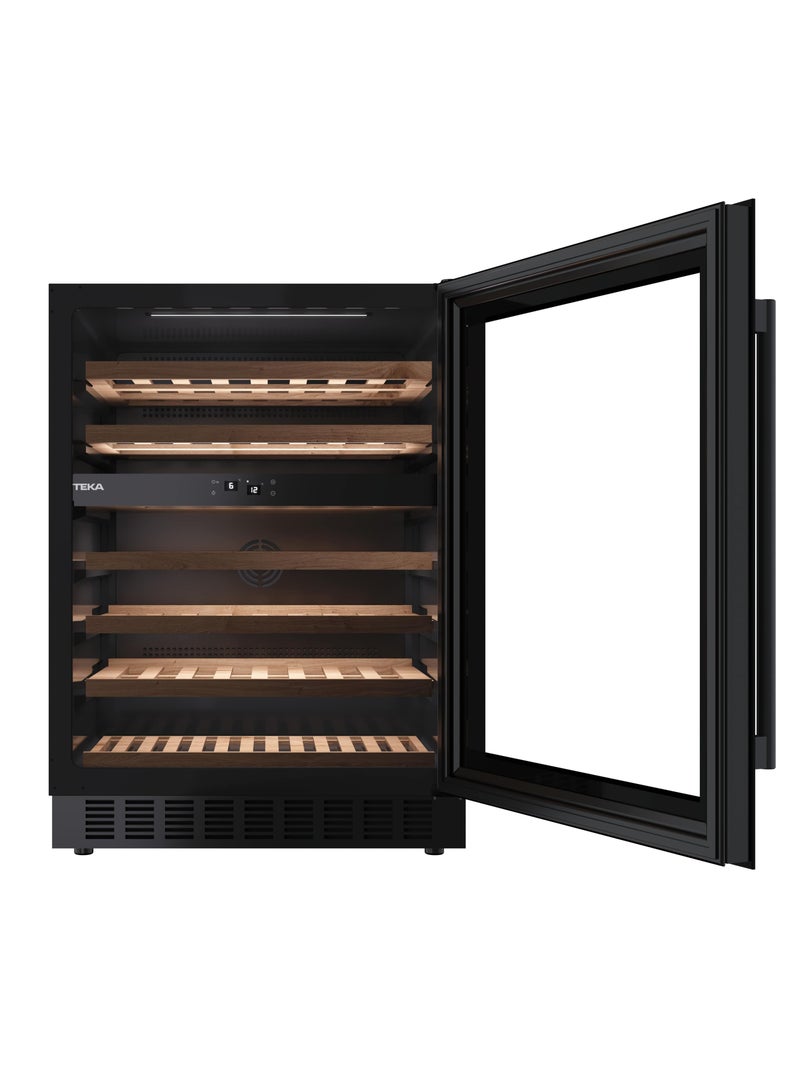 Teka RVU 20046 GBK 46 bottles, 150 litres builtin /Free Standing  Beverage/Wine Cooler with Electronic adjustable thermostat 150 L 100 W 113600008 Black - Image 2