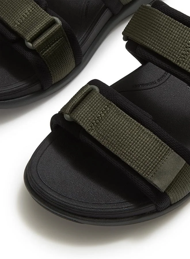 Fitflop F-MODE GO MENS ADJ. PADDED-WEBBING TWO-BAR SLIDES