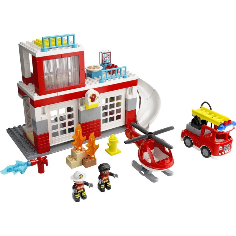 LEGO - Duplo Fire Station & Helicopter 117 Pieces - 10970 - Image 2